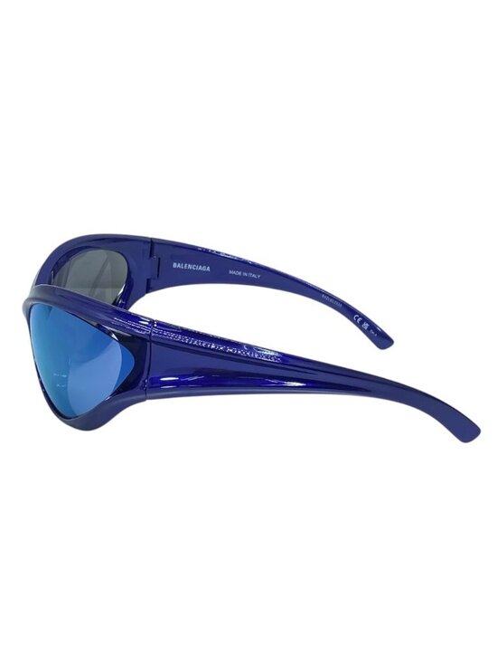 Balenciaga Sunglasses Dynamo Round Eyewear Logo Blue Acetate Sophistication main image 8